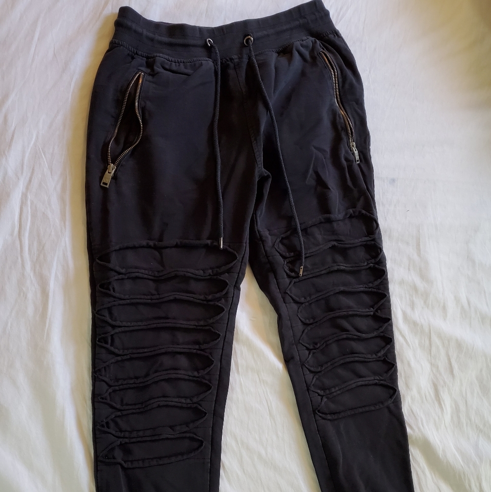 Rebel Minds Black & Gold Joggers